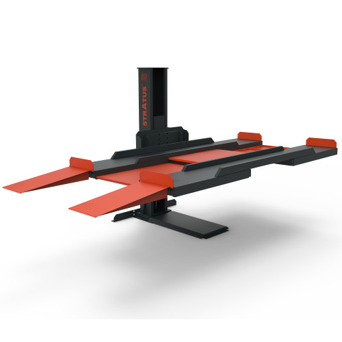 P166M_1__50243 Stratus Single Post 8000 LBS Capacity Manual Safety Lock Release Parking Car Lift SAE-P18M - Image 1