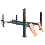 Stratus 4 Post 14,000 lbs Capacity Pneumatic Safety Lock Release Compact Car Lift SAE-414C