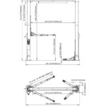 Stratus Overhead Clear Floor Direct Drive 12,000 lbs Capacity Single Point Manual Release Car Lift SAE-C12X - Image 9