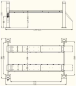 KT-4H110 Four Post Vehicle Lift 11,000lbs - Image 6